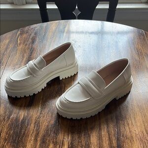 Princess Polly White Platform Flats